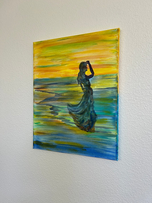 Woman Gazing Sunset